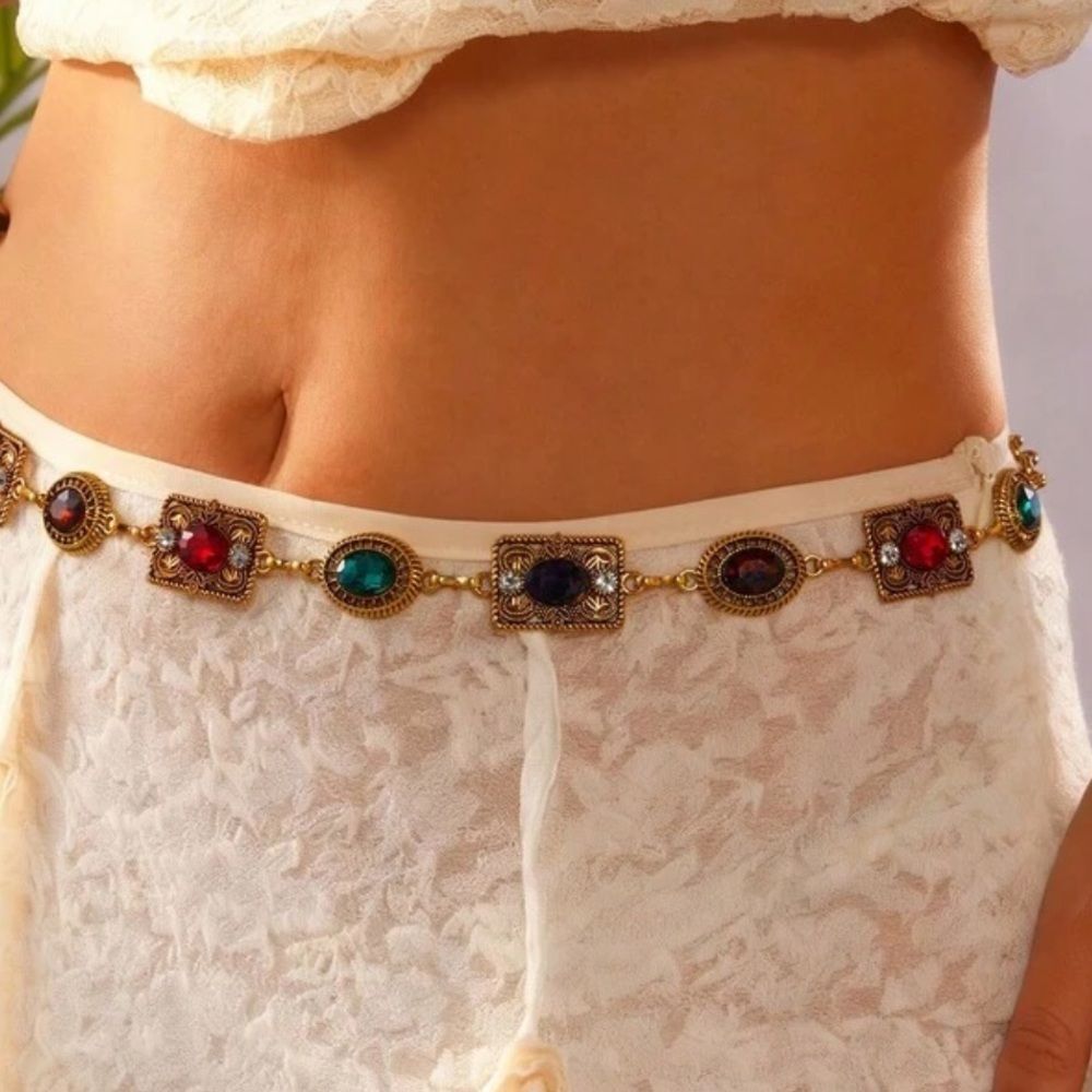 Bohemian Gold Multicolor belt M598
